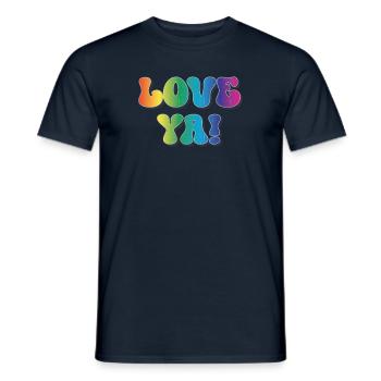 Love You - Männer T-Shirt - Navy - Vorne - AI Model Male 178 light (178cm)