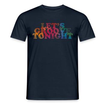 Groove ce soir - T-shirt homme - marine - Devant - AI Model Male 178 light (178cm)