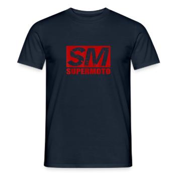 Biker Saying Ride Motorcyclist Cool SM Superm - Men's T-Shirt - navy - Front - AI Model Male 178 light (178cm)