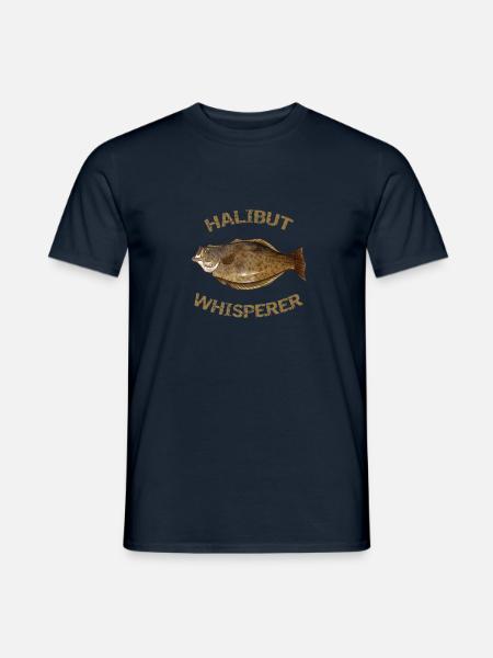 Heilbutt 201811p Heilbutt Shirt fr Heilbutt Angel - Männer T-Shirt - Navy