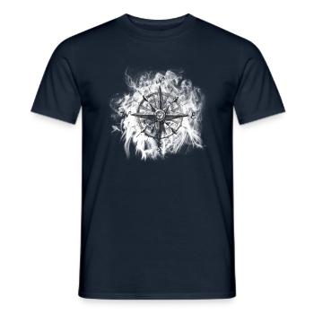 boussole - T-shirt homme - marine - Devant - AI Model Male 178 light (178cm)