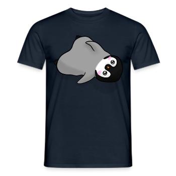 Kawaii Penguin Anime - Men's T-Shirt - navy - Front - AI Model Male 178 light (178cm)