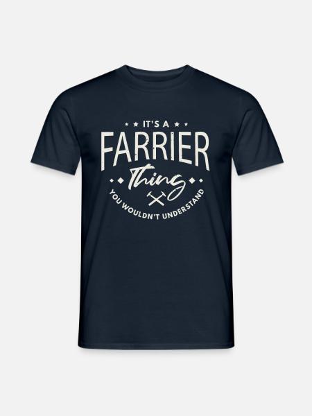 Hufschmied Hufschmiede Schmiede Geschenkidee - Männer T-Shirt - Navy