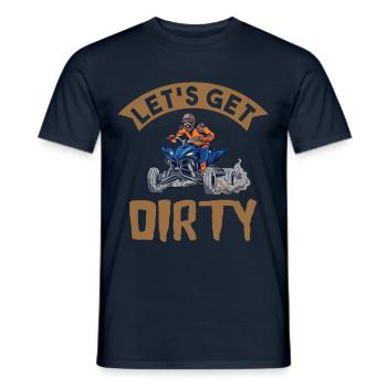 Quad ATV offroad quad rider gift idea - Men's T-Shirt - navy - Front - AI Model Male 178 light (178cm)