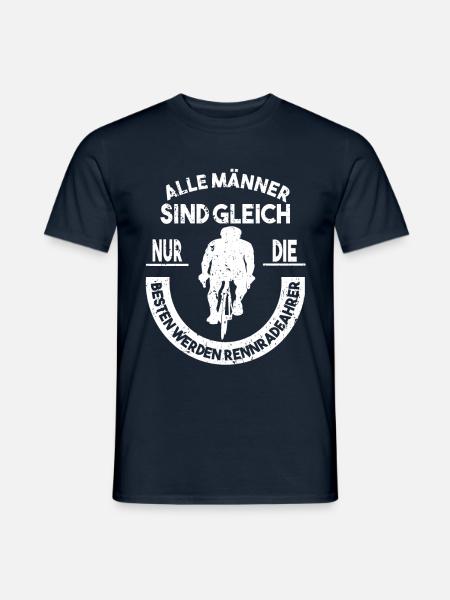Rennrad Design für einen Rennradfahrer - Männer T-Shirt - Navy