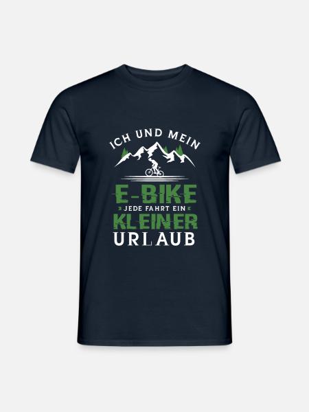 ebike Mountainbike Mountainbiken Fahrrad Geschenk - Männer T-Shirt - Navy