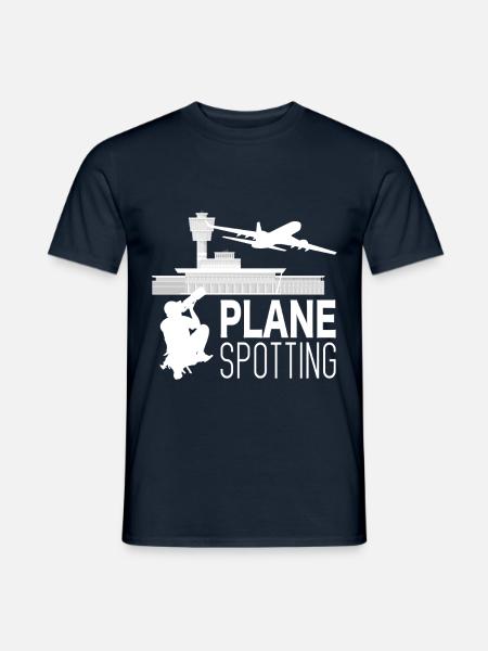 Planespotting Planespotter Fotograf Geschenk - Männer T-Shirt - Navy