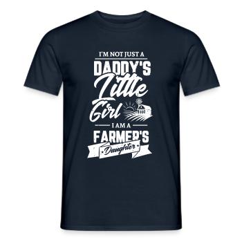 Farming Design for a Farmer - Men's T-Shirt - navy - Front - AI Model Male 178 light (178cm)