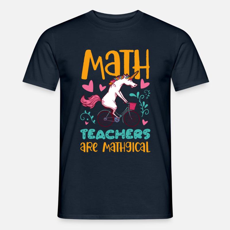 Math Design for a Math Teacher - Men’s T-shirt - navy