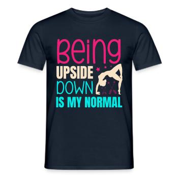 Gymnastics for a Gymnast - Men's T-Shirt - navy - Front - AI Model Male 178 light (178cm)