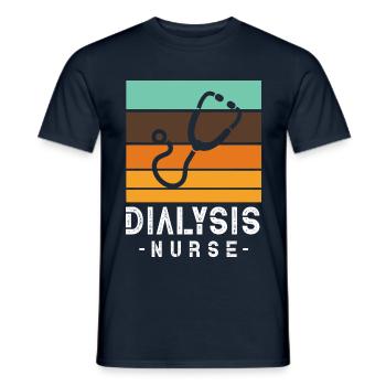 Nurse for a Dialysis Nurse - Men's T-Shirt - navy - Front - AI Model Male 178 light (178cm)