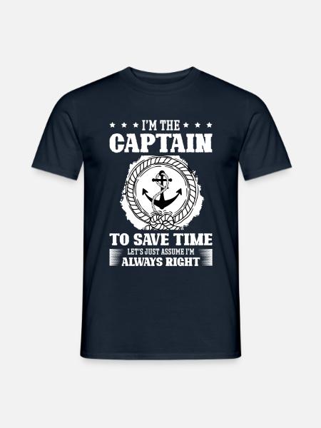 Bootfahren für ein Bootsfächerbootfahren - Männer T-Shirt - Navy
