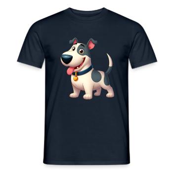 Bull Terrier 3 - Men's T-Shirt - navy - Front - AI Model Male 178 light (178cm)