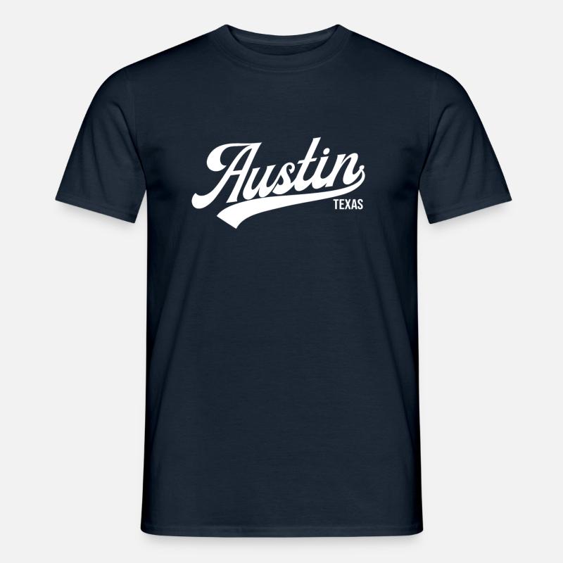 Austin Texas - Männer T-Shirt - Navy