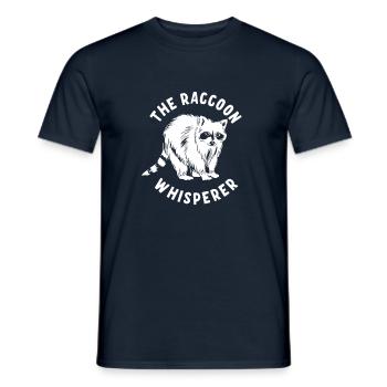 Le chuchoteur de raton laveur - T-shirt homme - marine - Devant - AI Model Male 178 light (178cm)