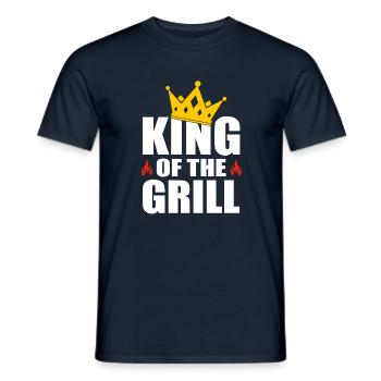 Roi du Grill - T-shirt homme - marine - Devant - AI Model Male 178 light (178cm)