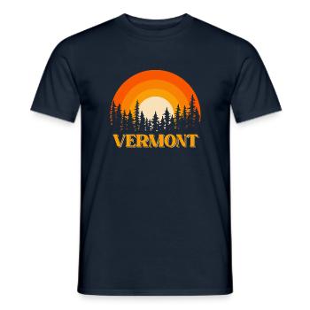 Vermont - Men's T-Shirt - navy - Front - AI Model Male 178 light (178cm)