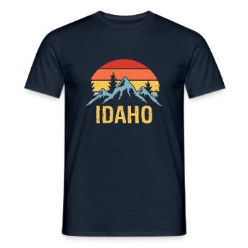 Idaho - Men's T-Shirt - navy - Front - AI Model Male 178 light (178cm)