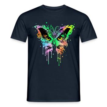 Eulenschmetterling 1 - Männer T-Shirt - Navy - Vorne - AI Model Male 178 light (178cm)