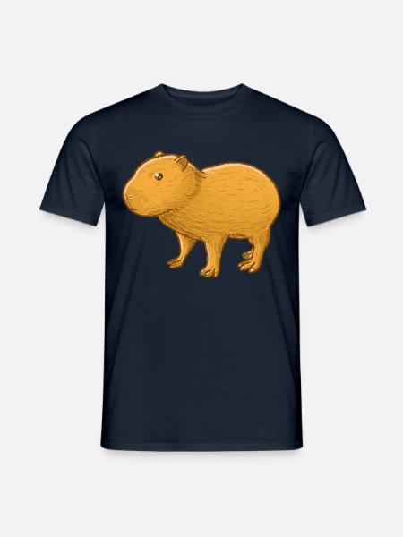 Capybara baby - Männer T-Shirt - Navy