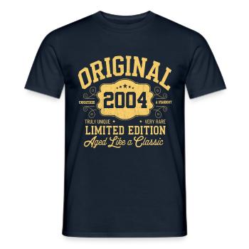 Original 2004 - 20e anniversaire Édition classique - T-shirt homme - marine - Devant - AI Model Male 178 light (178cm)