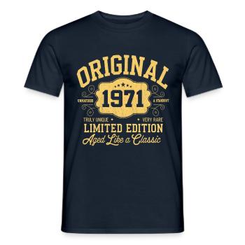 Original 1971 - Anniversaire 1971 Édition classique - T-shirt homme - marine - Devant - AI Model Male 178 light (178cm)