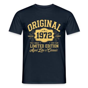 Original 1972 - Anniversaire 1972 Édition Classique - T-shirt homme - marine - Devant - AI Model Male 178 light (178cm)