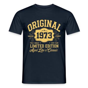 Original 1973 - Birthday 1973 Classic Edition - Men's T-Shirt - navy - Front - AI Model Male 178 light (178cm)