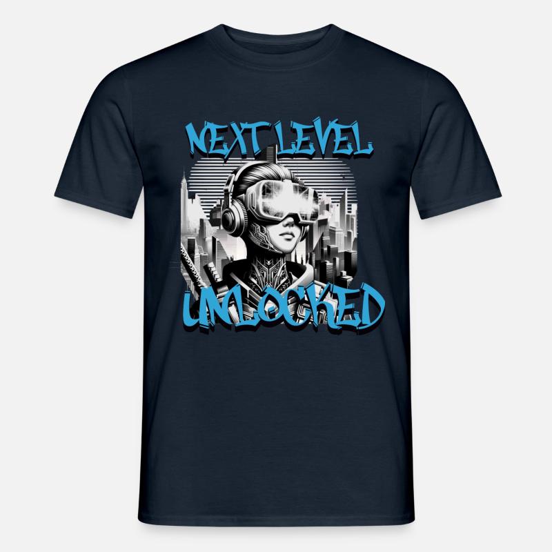Next Level Unlocked - Männer T-Shirt - Navy