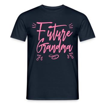Zukünftige Oma Großmama Omi Großmutter - Männer T-Shirt - Navy - Vorne - AI Model Male 178 light (178cm)