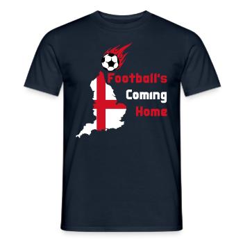 Football is coming home - England Football Fans - Männer T-Shirt - Navy - Vorne - AI Model Male 178 light (178cm)