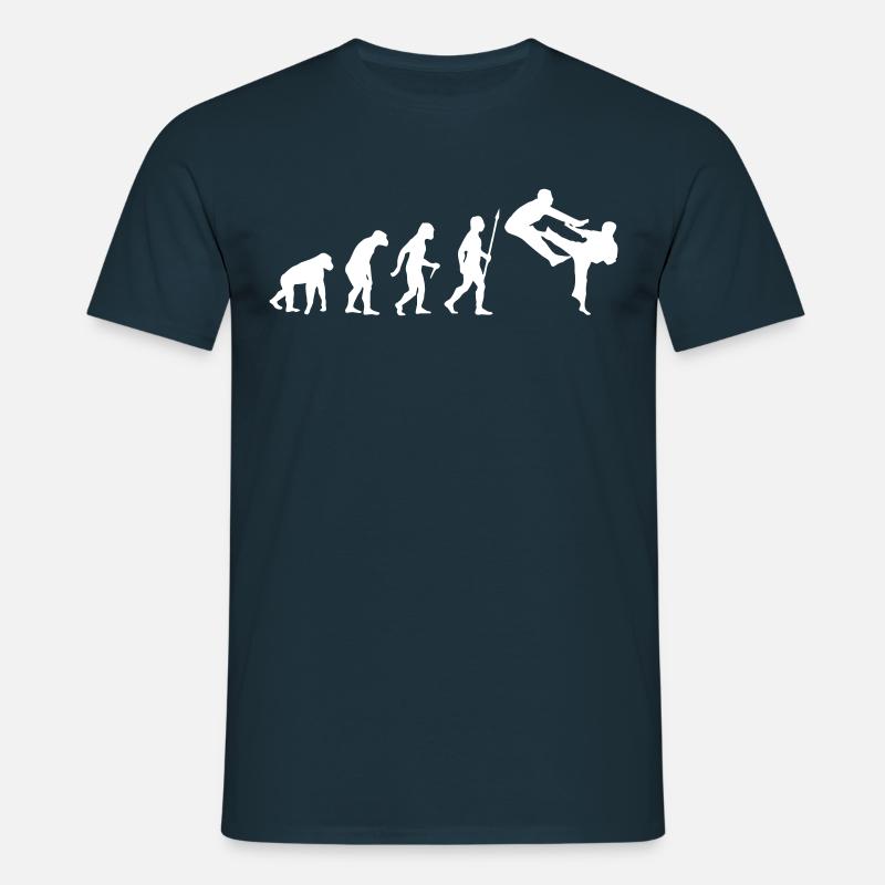 DRÔLE D’ÉVOLUTION DU KARATÉ - T-shirt Homme - marine