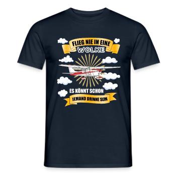 Piloten Geschenk Flugzeug Pilot lustiger Spruch - Männer T-Shirt - Navy - Vorne - AI Model Male 178 light (178cm)