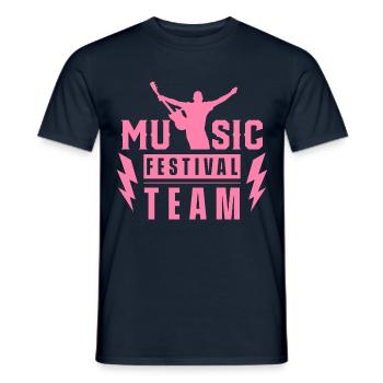 Festival de musique Team Festivals Festival Festival - T-shirt homme - marine - Devant - AI Model Male 178 light (178cm)