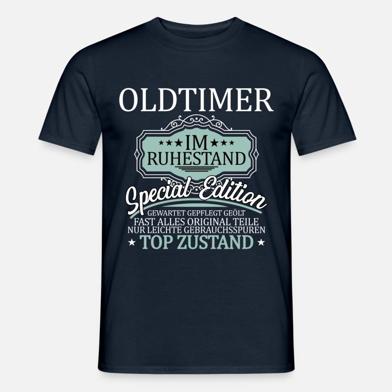 Oldtimer im Ruhestand - Männer T-Shirt - Navy
