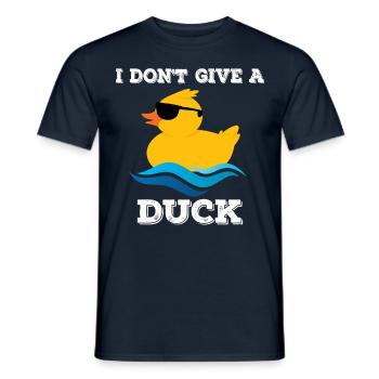 I do not give a duck - Men's T-Shirt - navy - Front - AI Model Male 178 light (178cm)