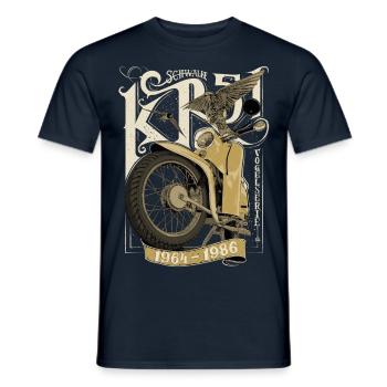 Simson Schwalbe KR51 - Männer T-Shirt - Navy - Vorne - AI Model Male 178 light (178cm)