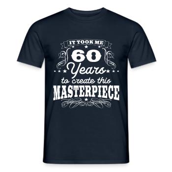 60th birthday 60 years gift - Men's T-Shirt - navy - Front - AI Model Male 178 light (178cm)