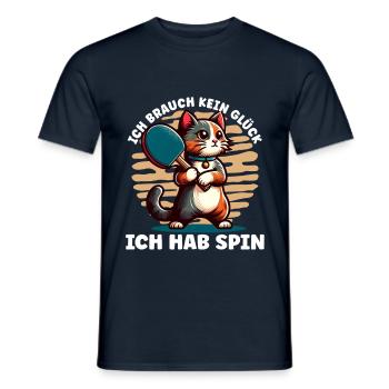 Table Tennis Player Table Tennis Play Design - Men's T-Shirt - navy - Front - AI Model Male 178 light (178cm)