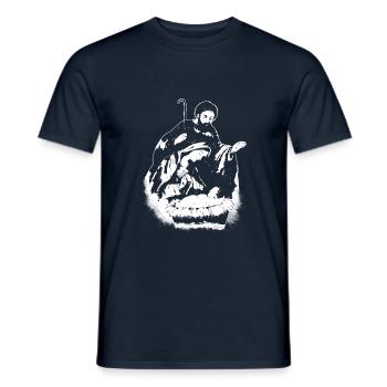 Heilige Familie - Männer T-Shirt - Navy - Vorne - AI Model Male 178 light (178cm)