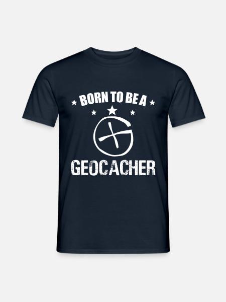 Geocacher, Geocaching, Schnitzeljagd - Männer T-Shirt - Navy
