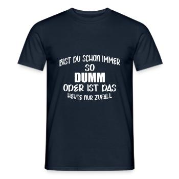 Selbstverliebt Spaß Spruch - Männer T-Shirt - Navy - Vorne - AI Model Male 178 light (178cm)