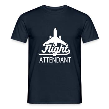 Hôtesse de l'air - T-shirt homme - marine - Devant - AI Model Male 178 light (178cm)