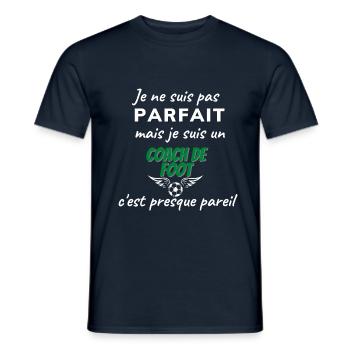 Je ne suis pas parfait mais je suis un coach fête - T-shirt homme - marine - Devant - AI Model Male 178 light (178cm)