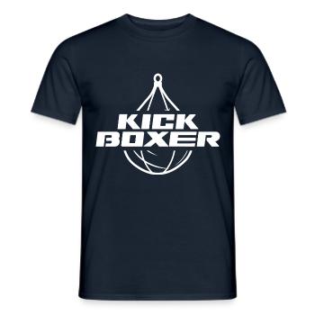 Kickboxer Kickboxing Kick Boxer Kickboxen - Männer T-Shirt - Navy - Vorne - AI Model Male 178 light (178cm)