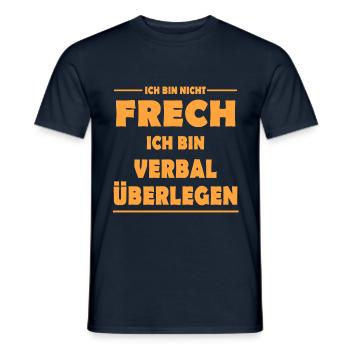 Ich bin nicht frech - Männer T-Shirt - Navy - Vorne - AI Model Male 178 light (178cm)