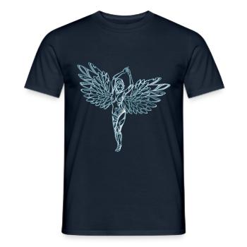 Anges-Ange Ange dans le ciel - T-shirt homme - marine - Devant - AI Model Male 178 light (178cm)
