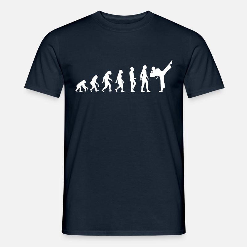 t-shirt evolution karate - T-shirt homme - marine