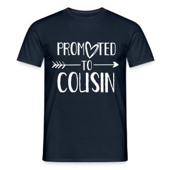 To Cousin Promoted Cousin Vetter - Men's T-Shirt - navy - Front - AI Model Male 178 light (178cm)