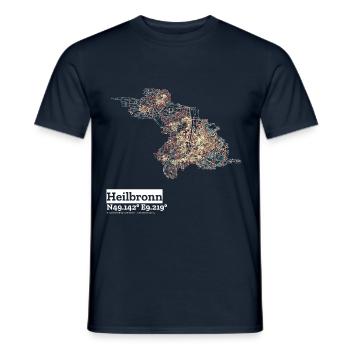 Heilbronn Basic Pastels - Men's T-Shirt - navy - Front - AI Model Male 178 light (178cm)